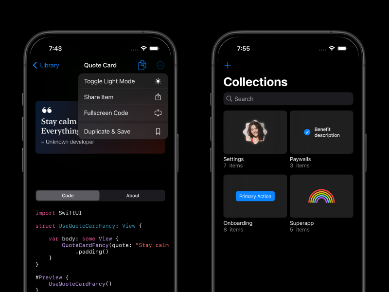 SwiftUI components for your next app