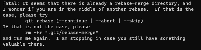 git error