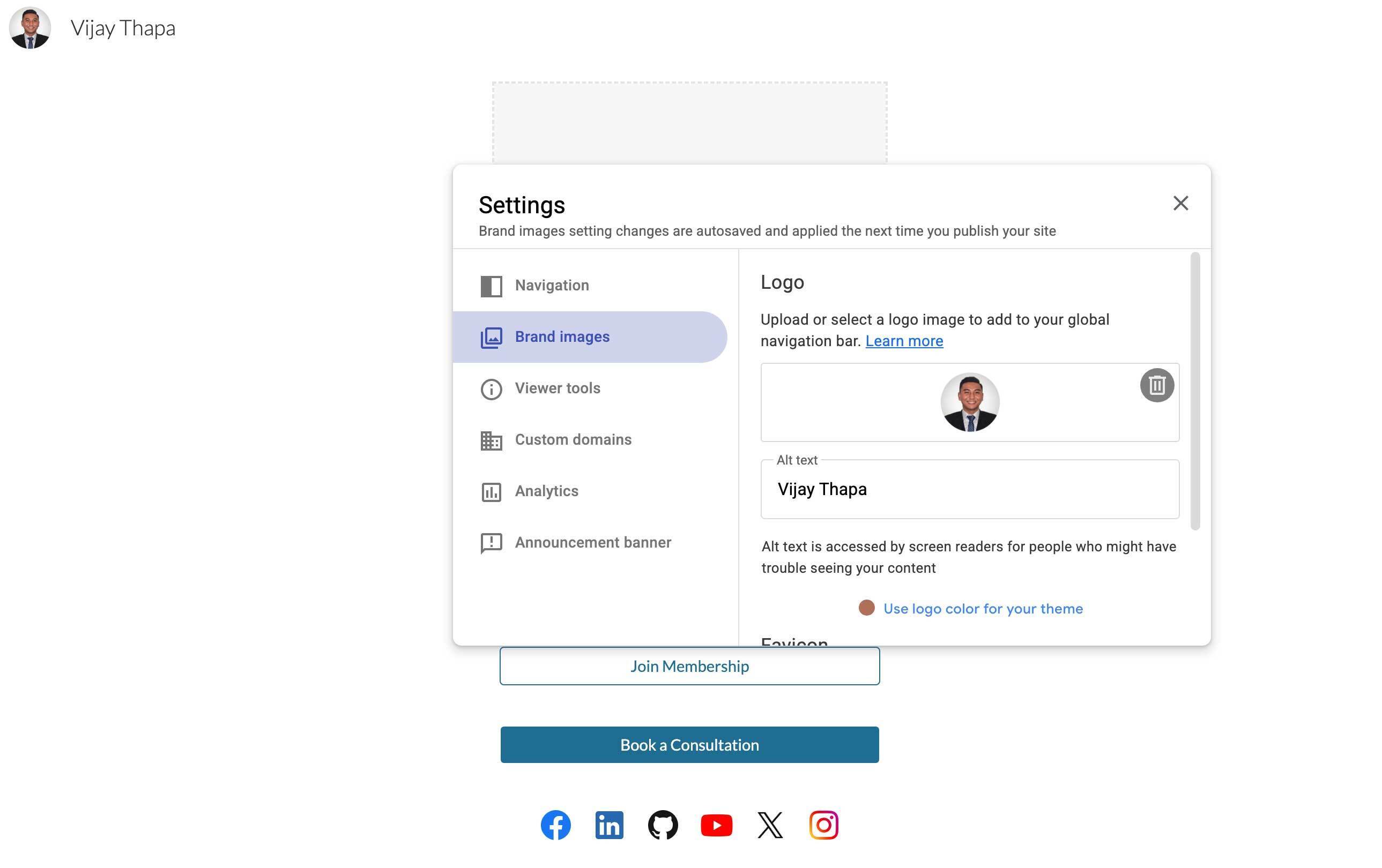 Adding Logo Image and Alt Text for SEO