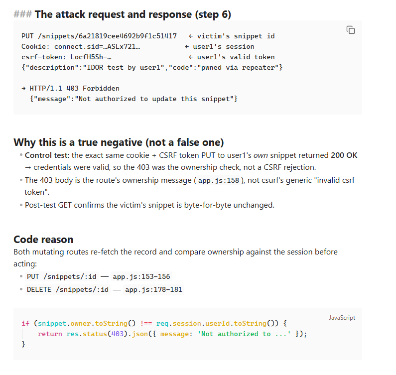 Claude Code response 2