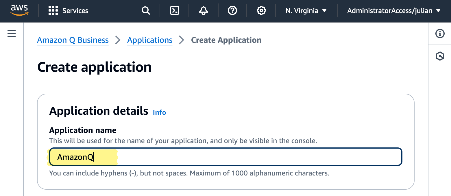Application properties