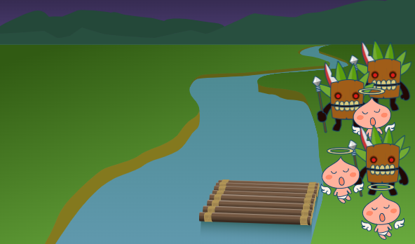 jogo missionários e canibais