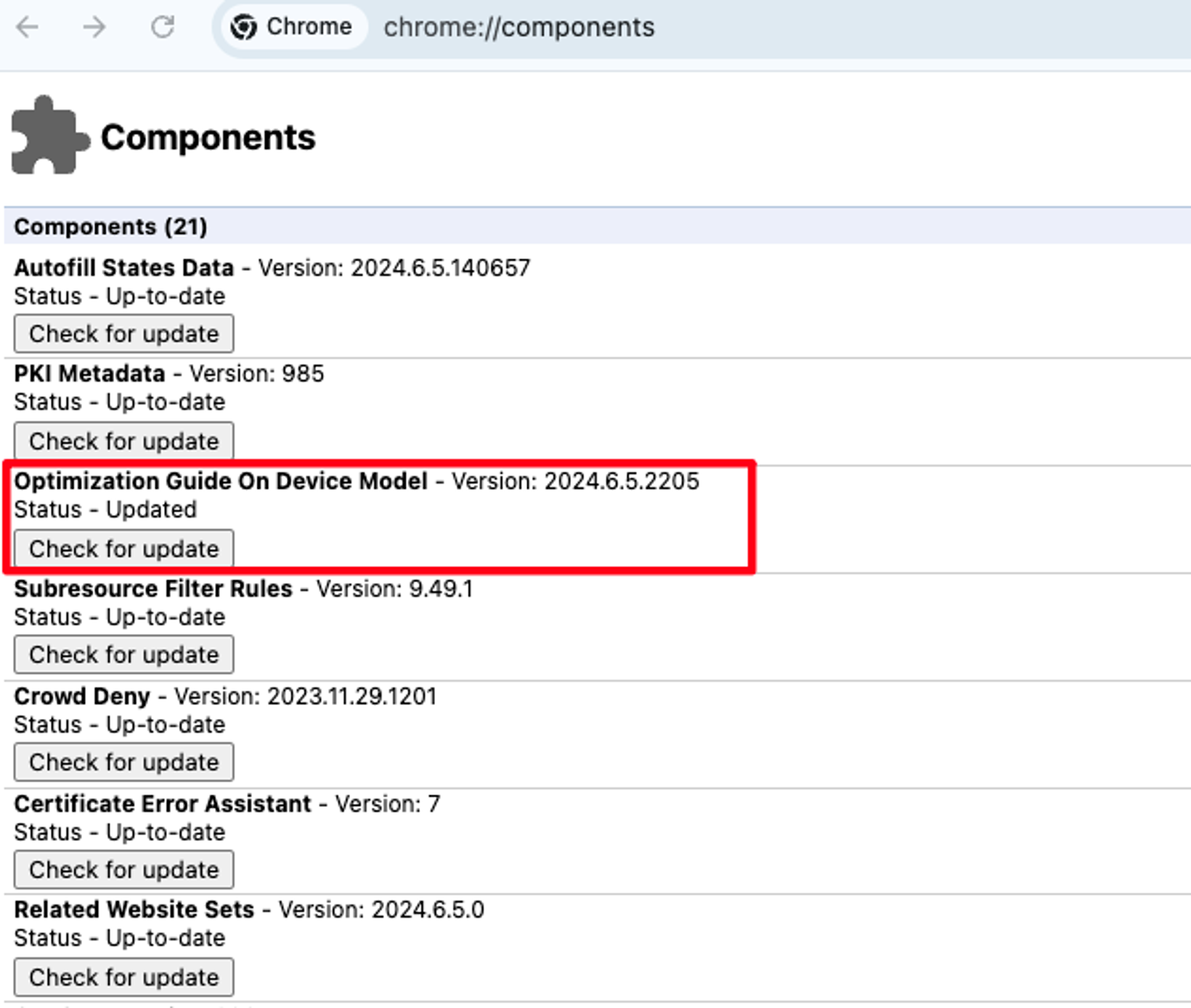 Chrome Dev Configuration