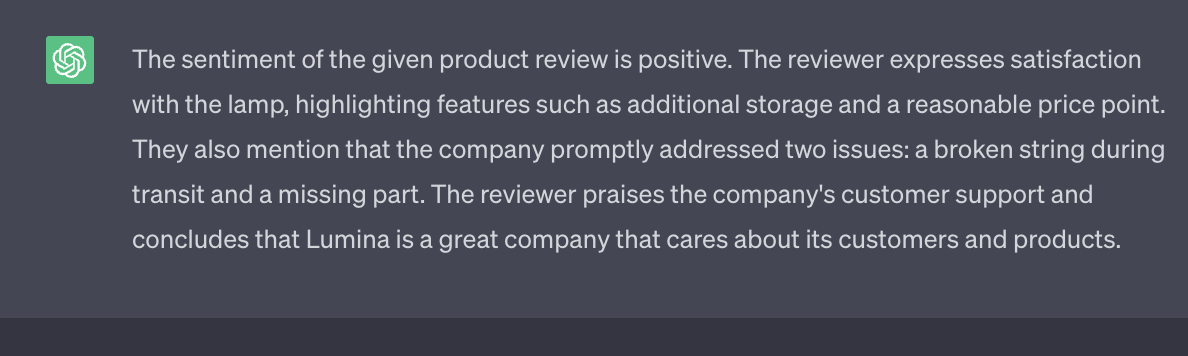 Review sentiment analysis