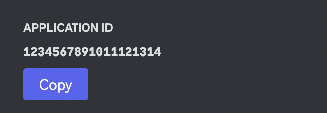 Application ID example