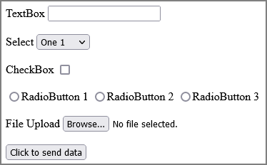 Send form data