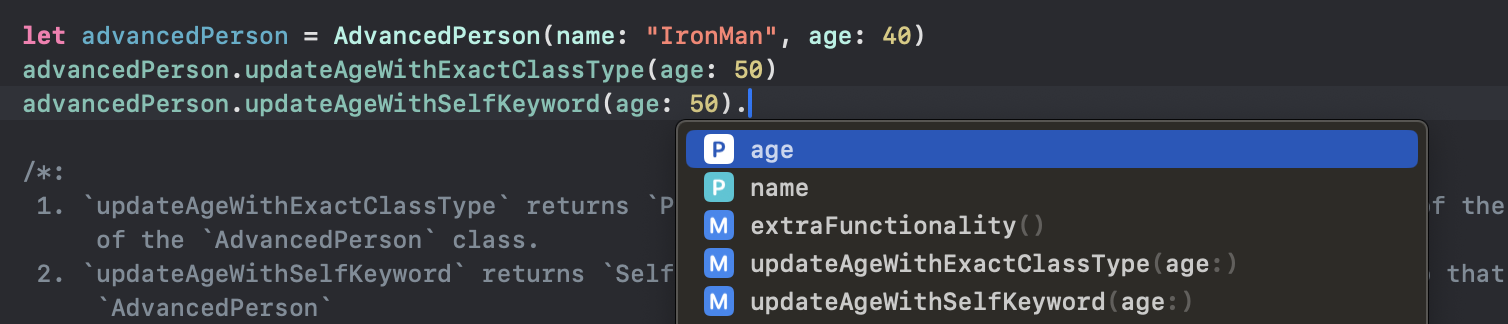 updateAgeWithSelfKeyword