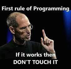 if it works don't touch it