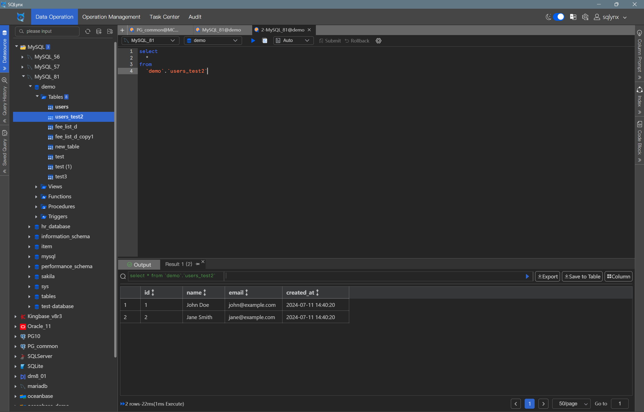 Check Execution Results