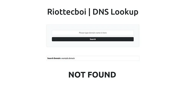 No result for Example.domain
