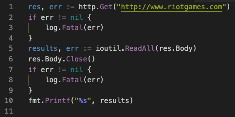 error handling in golang