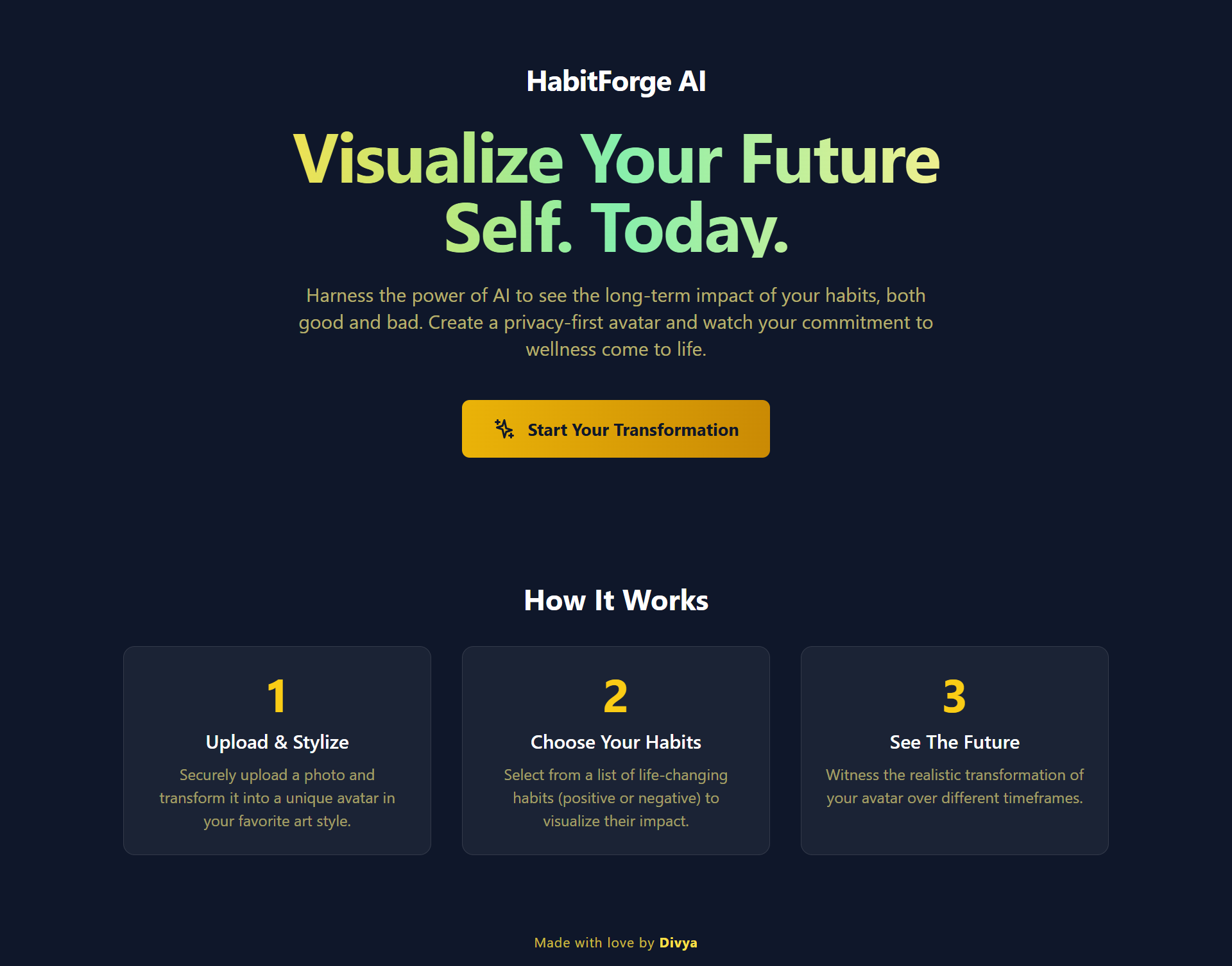 Landing page