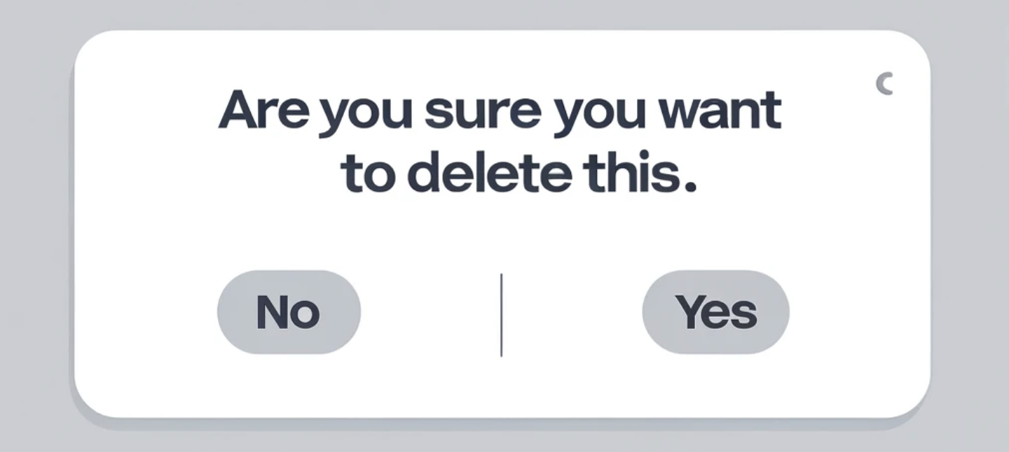 Delete modal