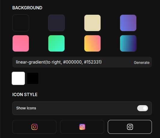 Nexus Settings panel
