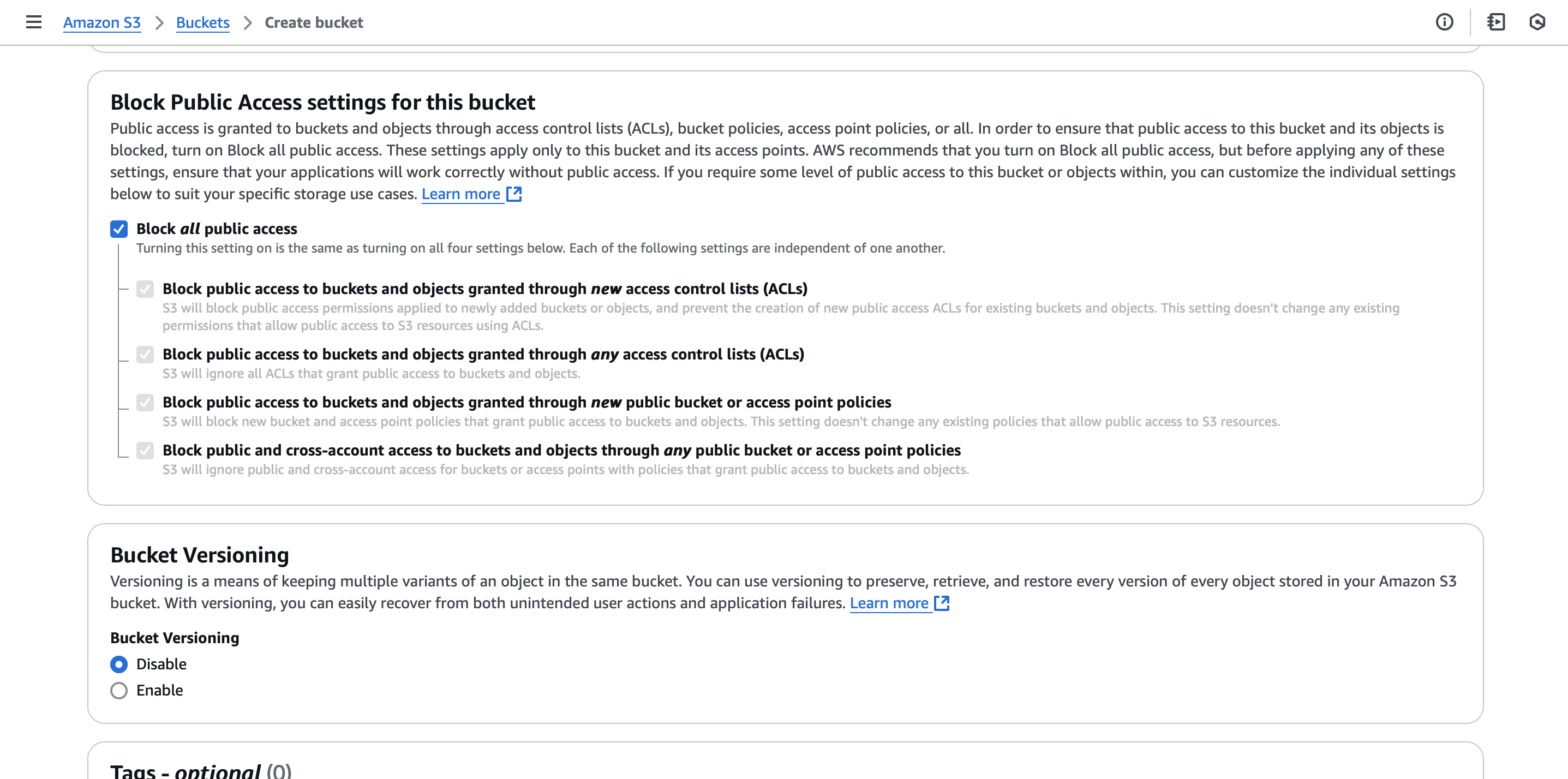 s3 bucket scroll
