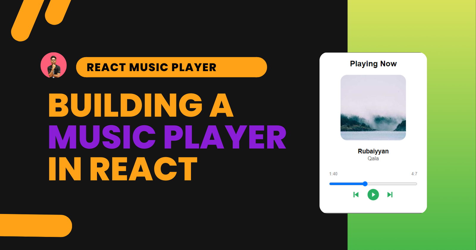 Cover image for How to Build a React Music Player from Scratch