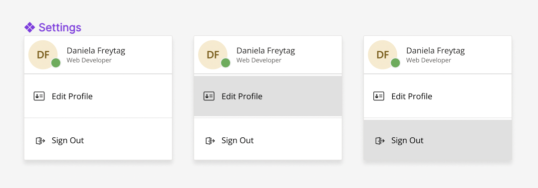 Component and two instances