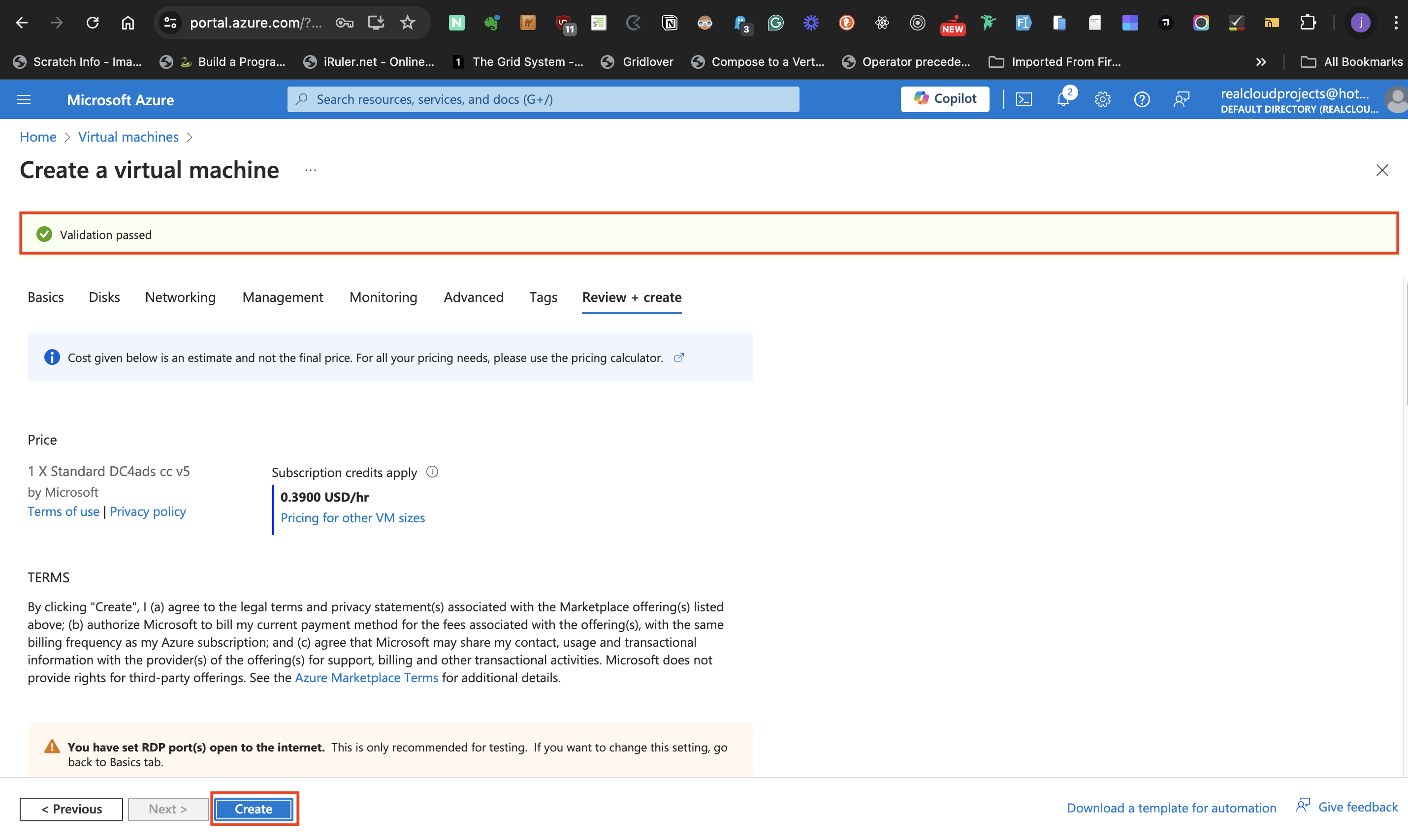 deploy virtual machine