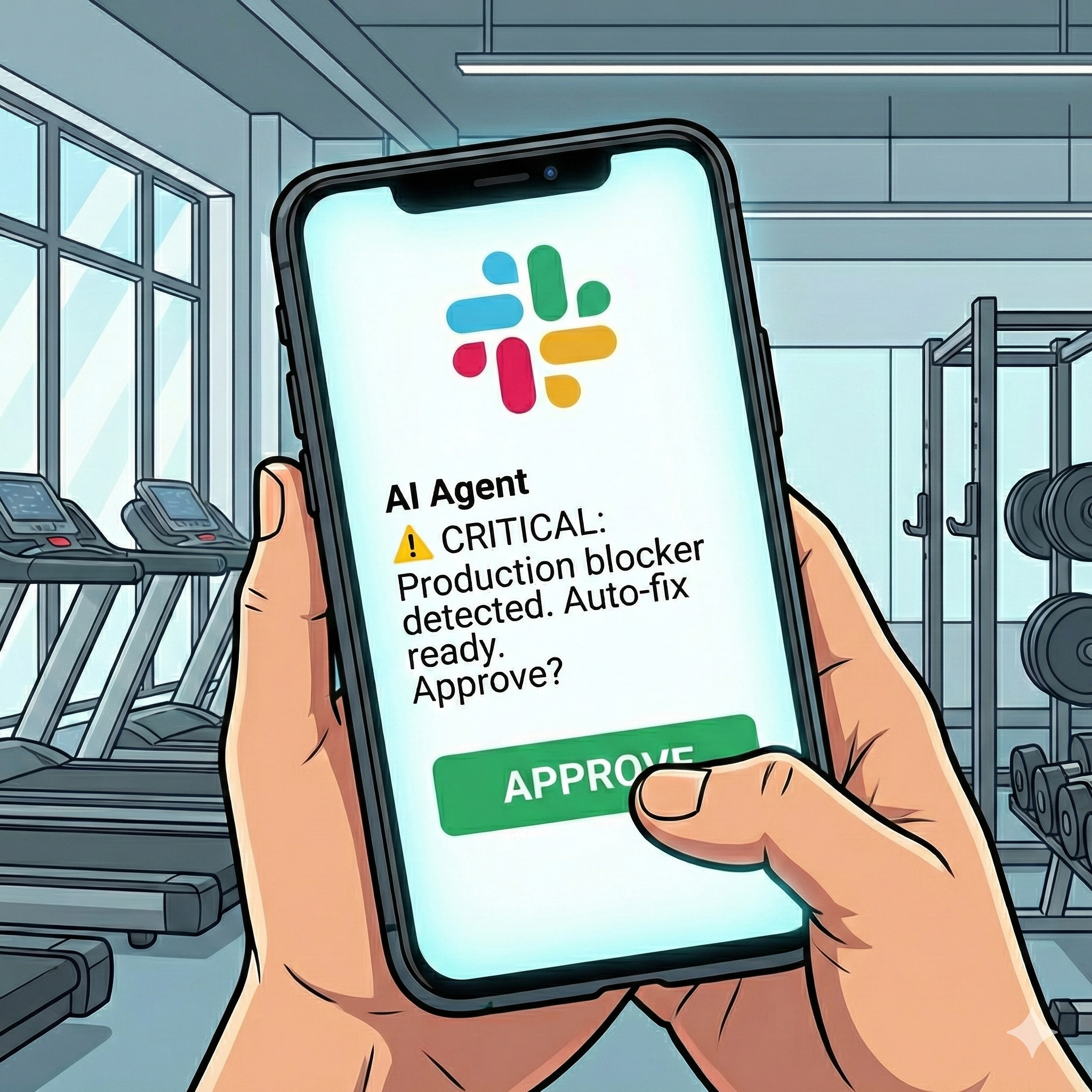 Approving AI coding agent to use tool via Slack, leveraging hooks
