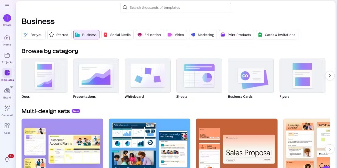 Canva Template Library
