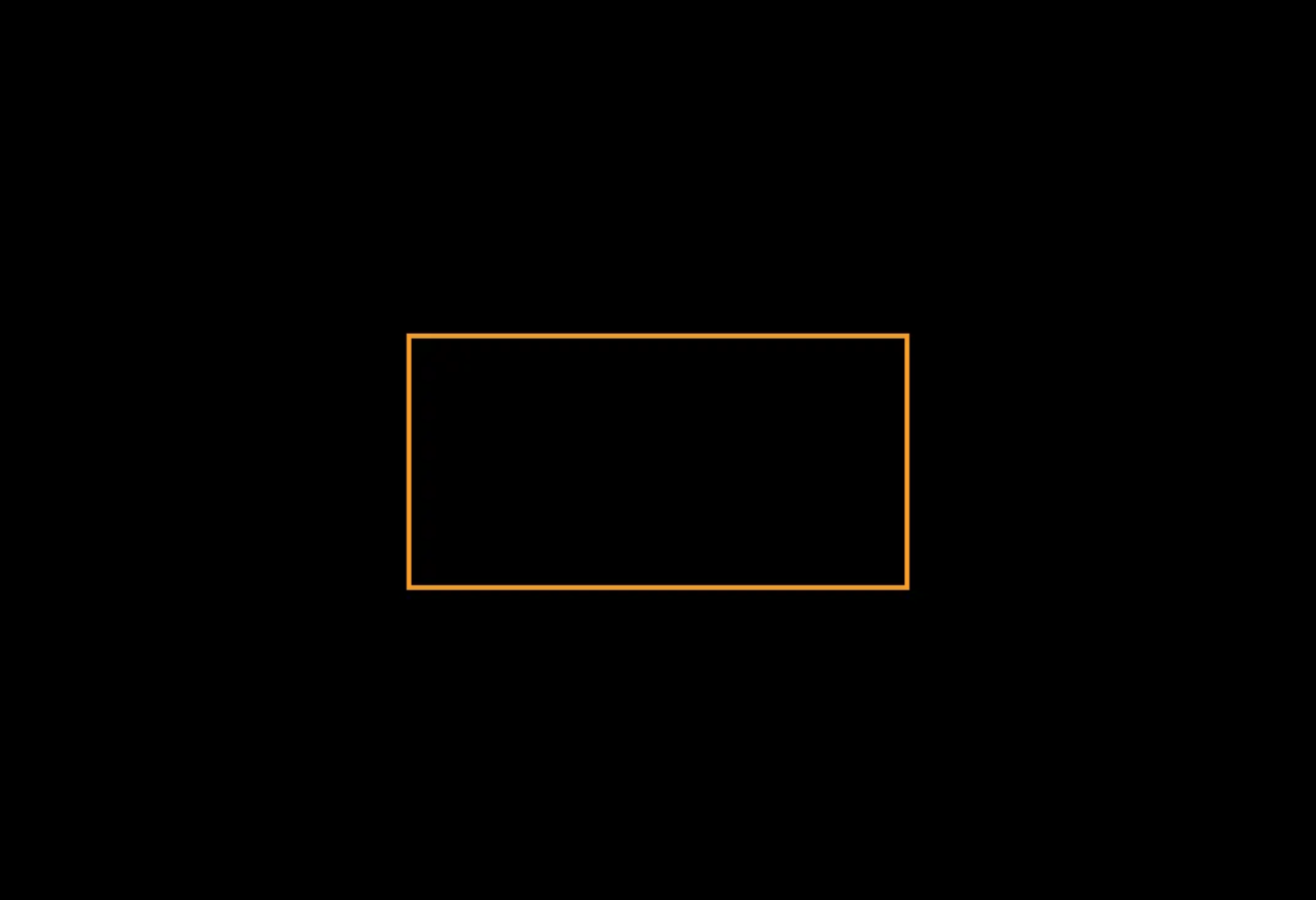 An empty box with border of orange color