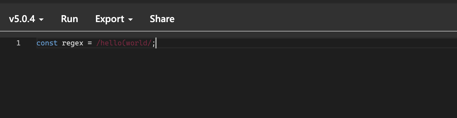 Regular Expression in TypeScript 5.0