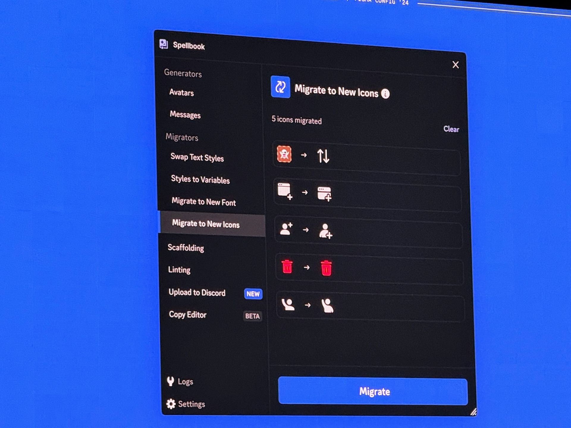 Discord showing their Spellbook plugin