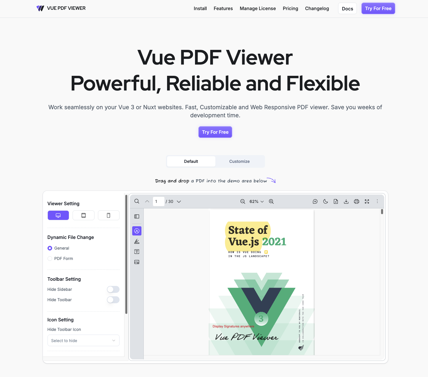 Vue PDF Viewer