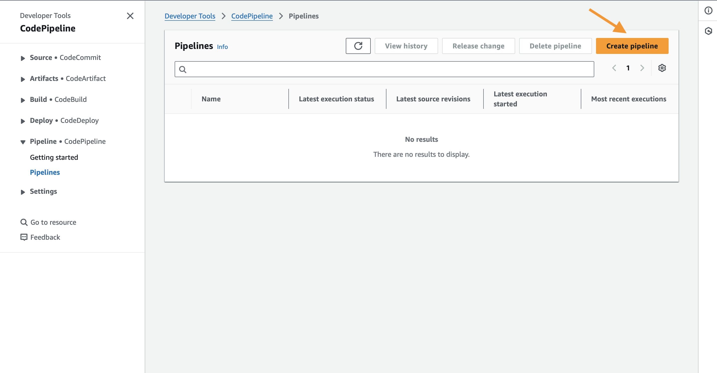 code-pipeline-initial-screen