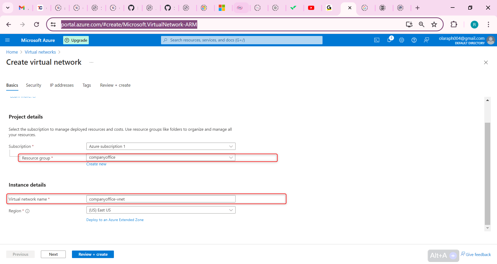 virtual network a name