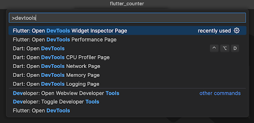 Flutter DevTools