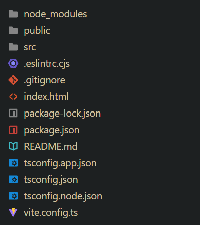 Vite basic project structure