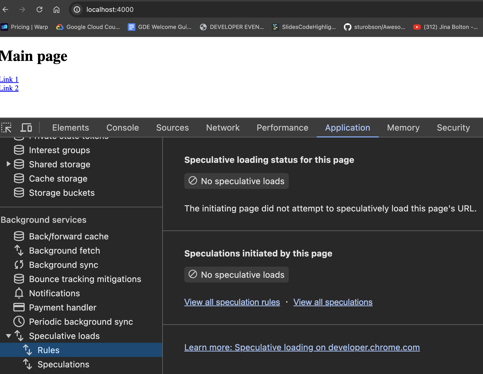 El prerender no se realizó