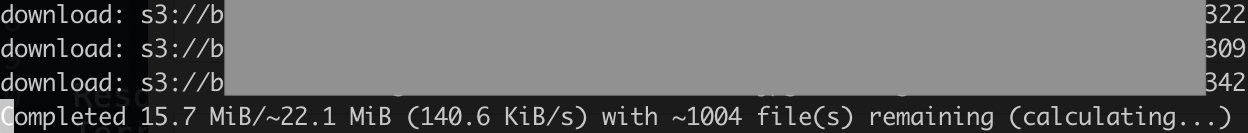 Exfiltration log results using s3p