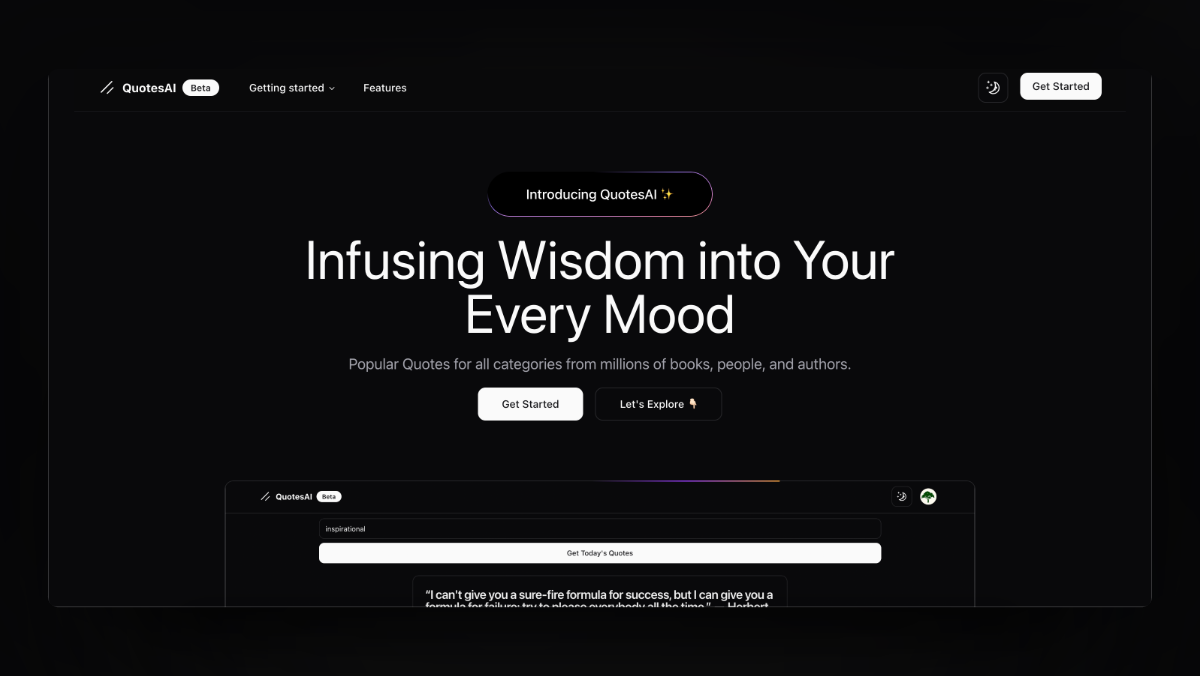 QuotesAI - Infusing Wisdom