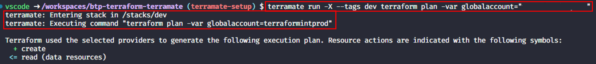 Terramate run filter tags