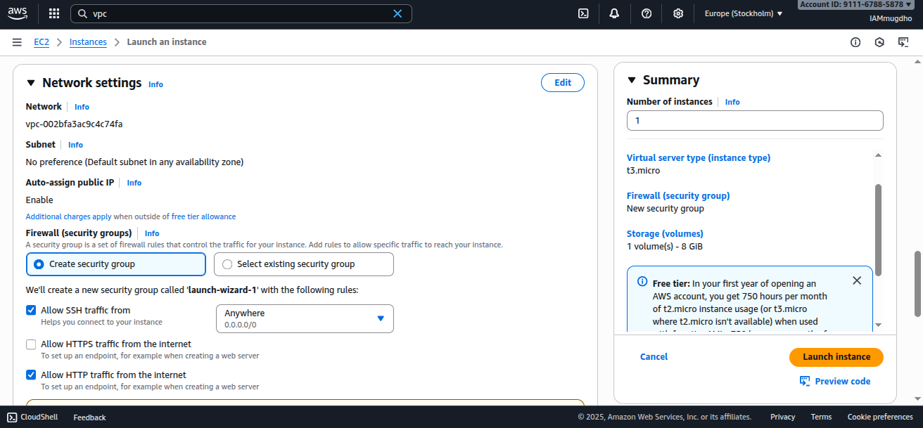 Security group rules