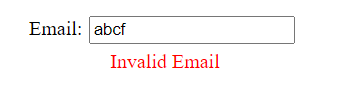Invalid email