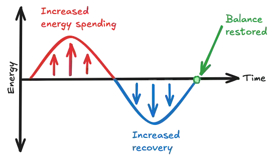 Energy utilization graph