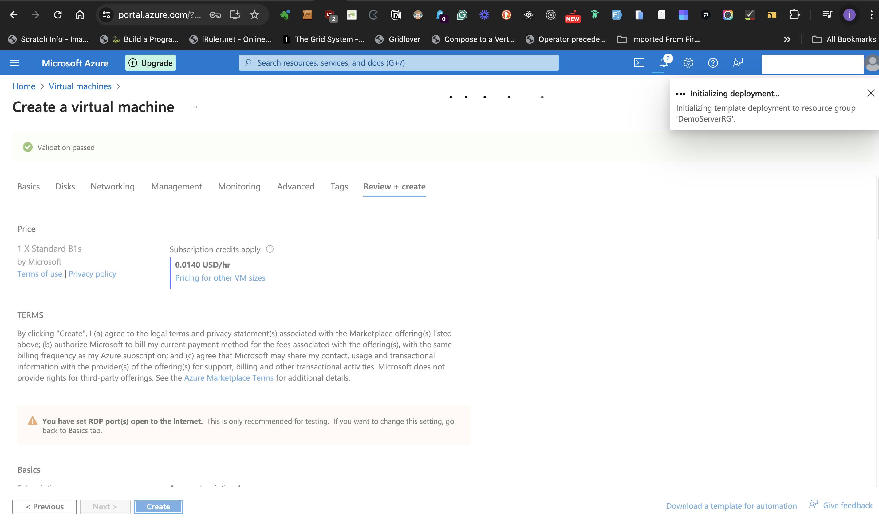 initialise deployment