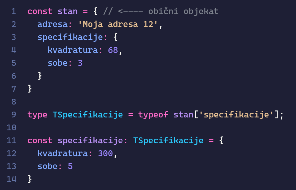 extraction with type alias in typescript