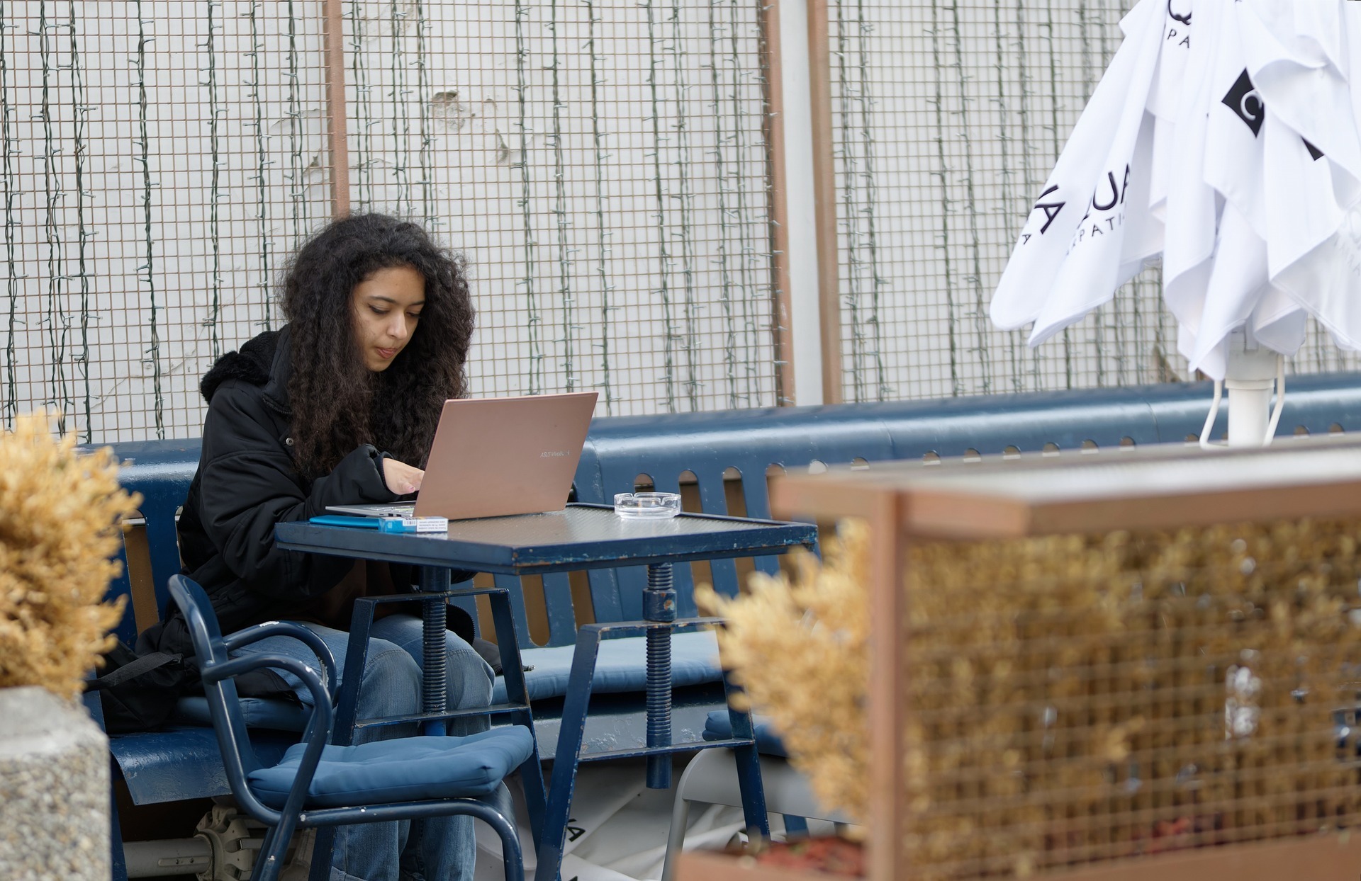 Ananya working on vim