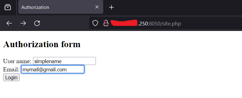 Authorization window
