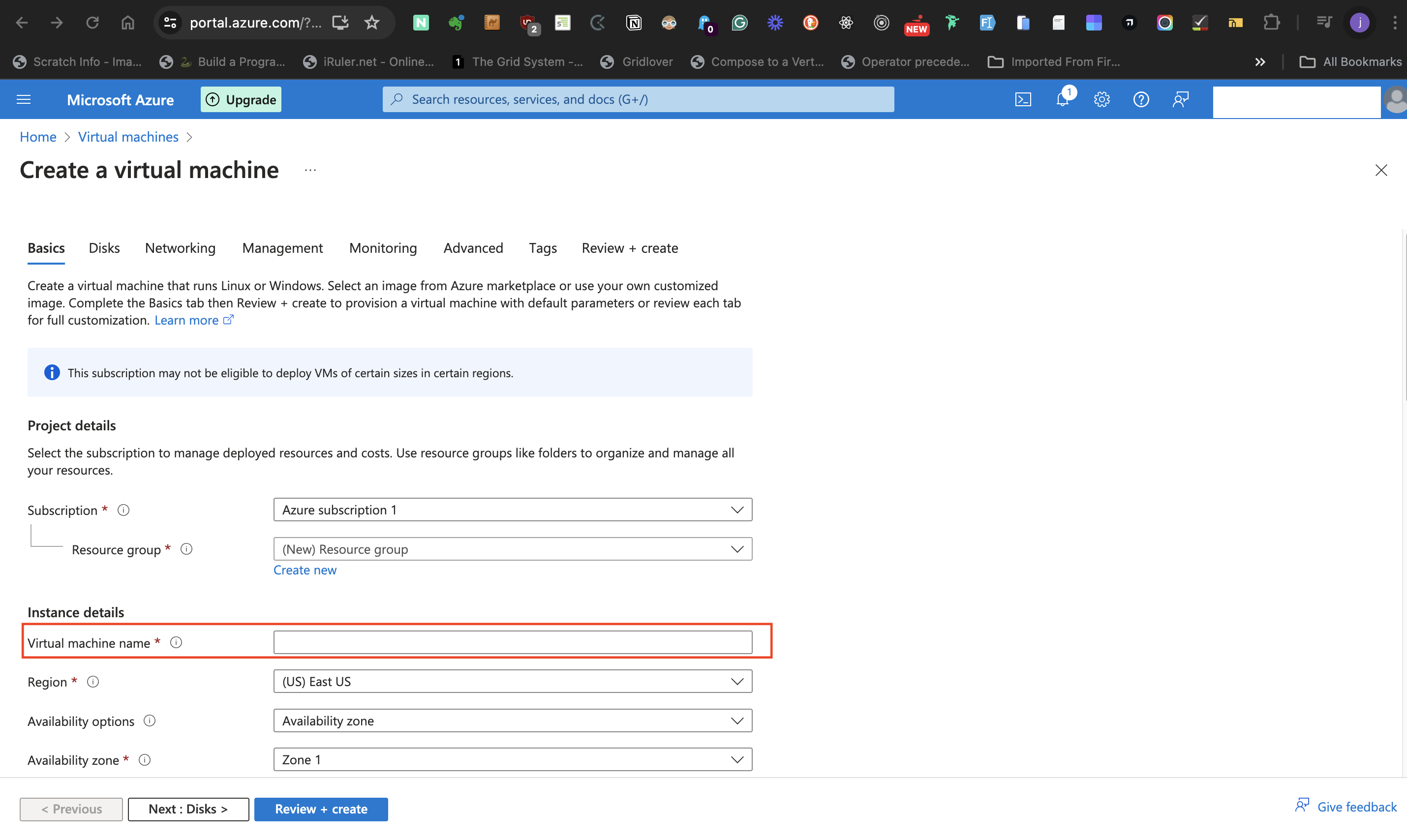Virtual machine label