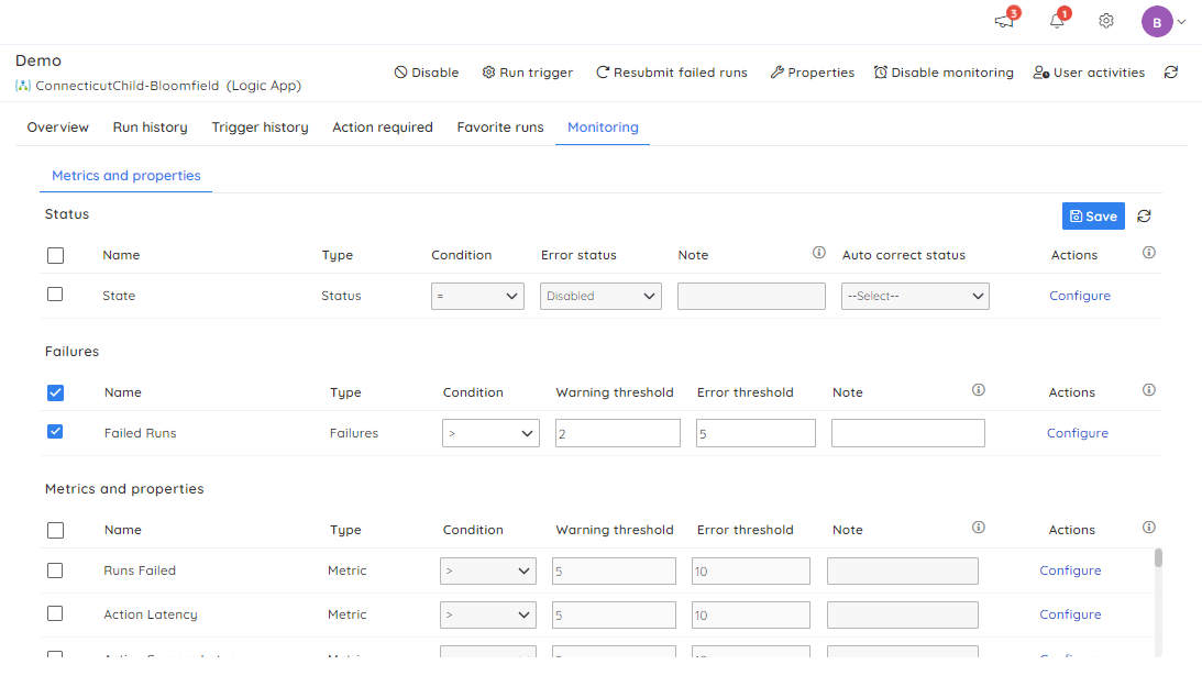 Azure Logic Apps monitoring with Serverless360