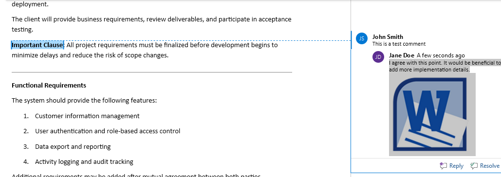 Python Adding Comment Replies to Word Document
