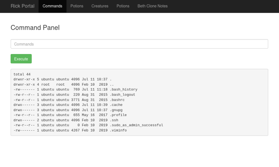 Listagem de arquivos e diretórios ocultos do perfil ubuntu