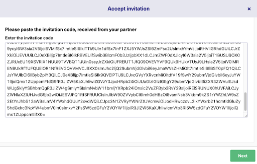 Accept connection invitation
