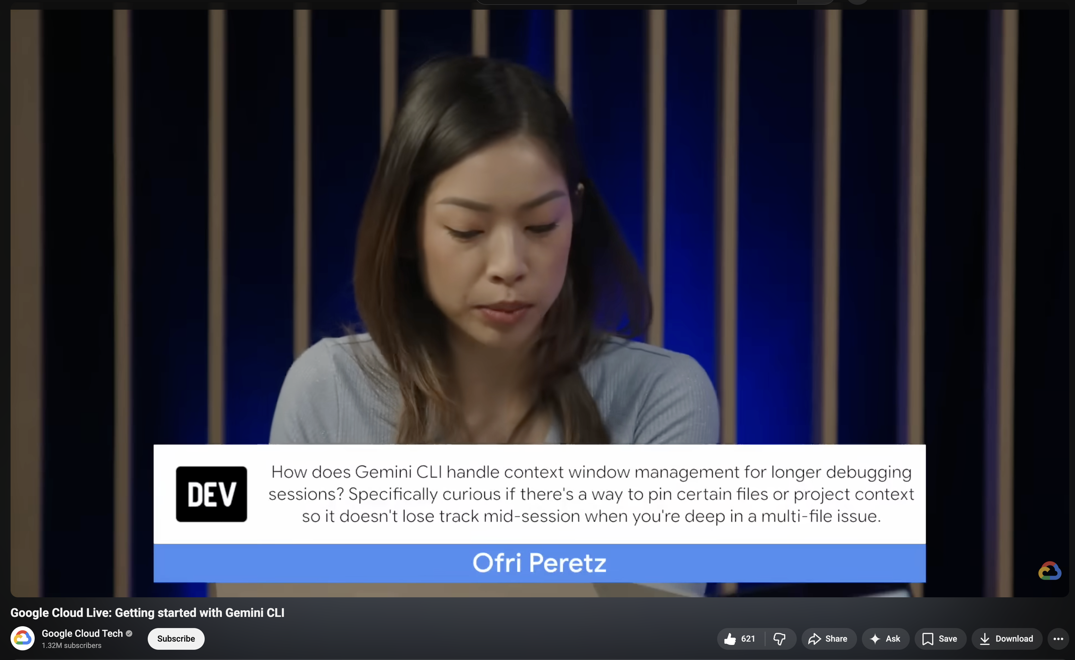 screenshot of dev question