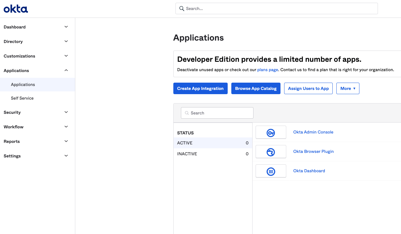 Create App Integration